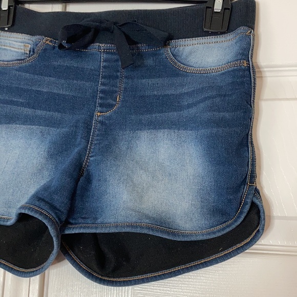 No boundaries blue black chambray denim blue Jean shorty shorts short shorts - Picture 3 of 17